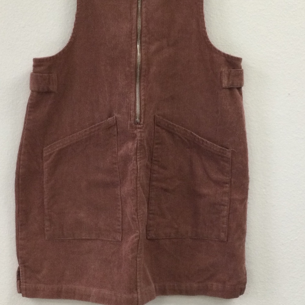Wild Fable Brown Corduroy Jumpsuit with Bib Front - Picture 3 of 10